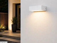6 x led buiten wandlamp – 9w – 4200k neutraal wit - wit – ip65 – andiz - afbeelding 4 van  6