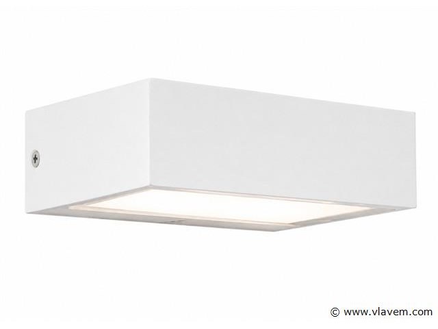 6 x led buiten wandlamp – 9w – 4200k neutraal wit - wit – ip65 – andiz - afbeelding 2 van  5