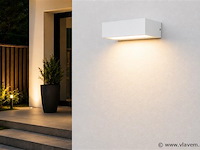 6 x led buiten wandlamp – 9w – 4200k neutraal wit - wit – ip65 – andiz - afbeelding 3 van  5