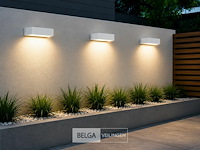 6 x led buiten wandlamp – 9w – 4200k neutraal wit - wit – ip65 – andiz - afbeelding 1 van  6