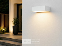 6 x led buiten wandlamp – 9w – 4200k neutraal wit - wit – ip65 – andiz - afbeelding 4 van  6