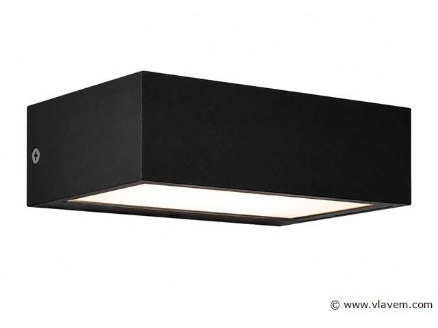 6 x led buiten wandlamp – 9w – 4200k neutraal wit - zwart – ip65 – andiz - afbeelding 2 van  5