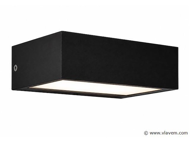 6 x led buiten wandlamp – 9w – 4200k neutraal wit - zwart – ip65 – andiz - afbeelding 2 van  5