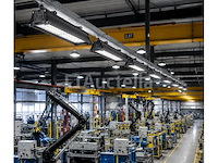 6 x led industriële hanglamp 100w – 6400k koud wit - zwart – ip20 – pyramid-100 - afbeelding 1 van  5