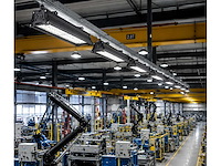6 x led industriële hanglamp 100w – 6400k koud wit - zwart – ip20 – pyramid-100 - afbeelding 3 van  5