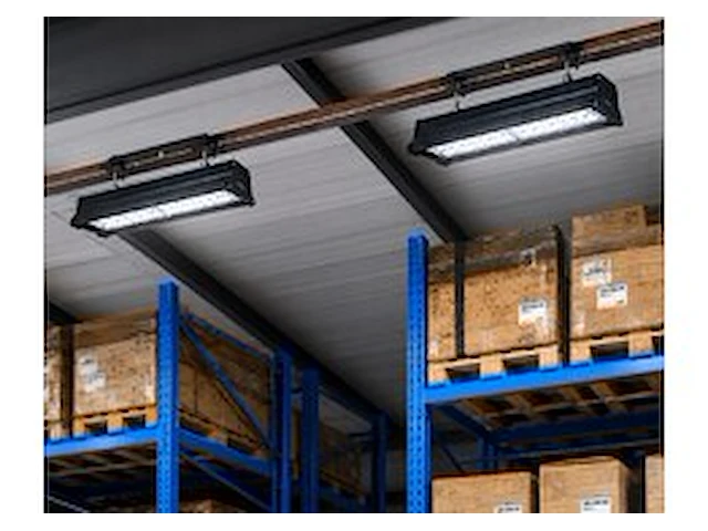 6 x led industriële hanglamp 100w – 6400k koud wit - zwart – ip20 – pyramid-100 - afbeelding 1 van  6
