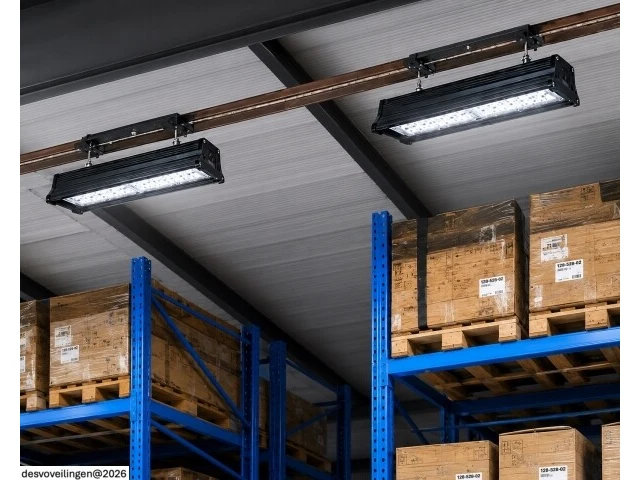 6 x led industriële hanglamp 100w – 6400k koud wit - zwart – ip20 – pyramid-100 - afbeelding 2 van  6