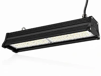 6 x led industriële hanglamp 100w – 6400k koud wit - zwart – ip20 – pyramid-100 - afbeelding 3 van  6