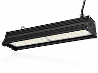 6 x led industriële hanglamp 100w – 6400k koud wit - zwart – ip20 – pyramid-100 - afbeelding 2 van  5