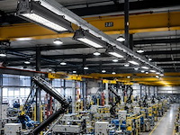 6 x led industriële hanglamp 100w – 6400k koud wit - zwart – ip20 – pyramid-100 - afbeelding 3 van  5