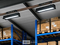 6 x led industriële hanglamp 100w – 6400k koud wit - zwart – ip20 – pyramid-100 - afbeelding 2 van  6