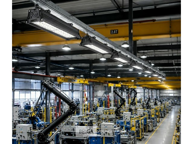 6 x led industriële hanglamp 100w – 6400k koud wit - zwart – ip20 – pyramid-100 - afbeelding 4 van  6