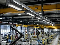 6 x led industriële hanglamp 100w – 6400k koud wit - zwart – ip20 – pyramid-100 - afbeelding 4 van  6