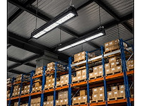 6 x led industriële hanglamp 150w – 6400k koud wit - zwart – ip20 – pyramid-150 - afbeelding 1 van  5