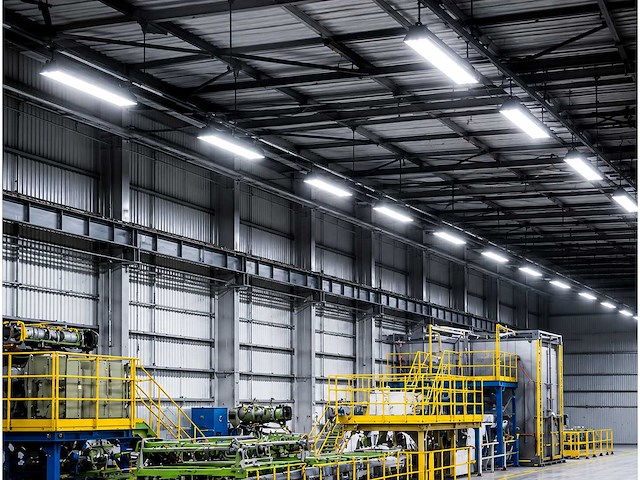 6 x led industriële hanglamp 150w – 6400k koud wit - zwart – ip20 – pyramid-150 - afbeelding 3 van  5