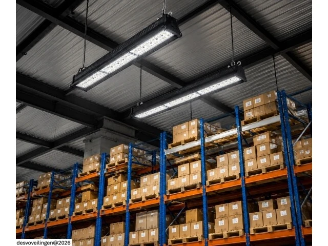 6 x led industriële hanglamp 150w – 6400k koud wit - zwart – ip20 – pyramid-150 - afbeelding 2 van  6