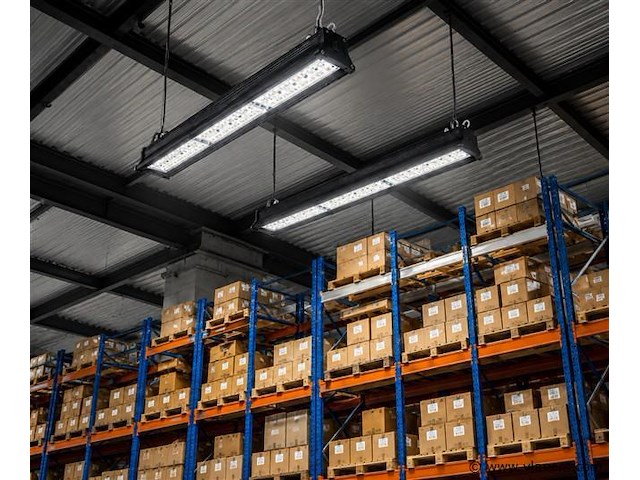 6 x led industriële hanglamp 150w – 6400k koud wit - zwart – ip20 – pyramid-150 - afbeelding 1 van  5