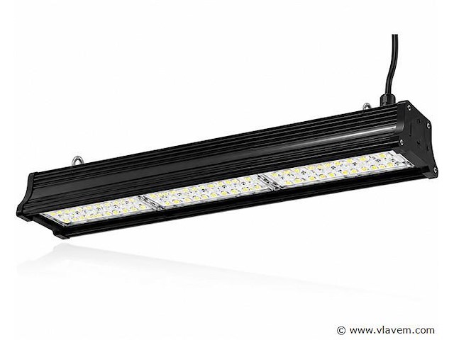 6 x led industriële hanglamp 150w – 6400k koud wit - zwart – ip20 – pyramid-150 - afbeelding 2 van  5