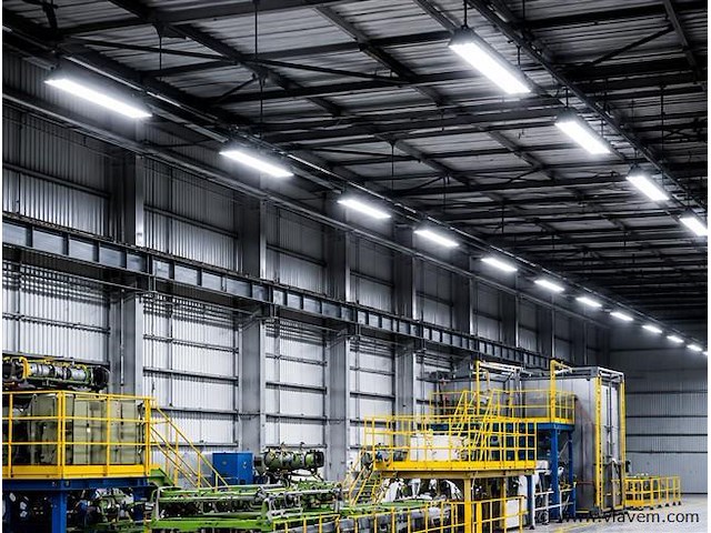6 x led industriële hanglamp 150w – 6400k koud wit - zwart – ip20 – pyramid-150 - afbeelding 3 van  5