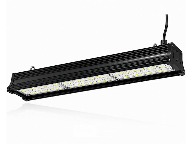 6 x led industriële hanglamp 150w – 6400k koud wit - zwart – ip20 – pyramid-150 - afbeelding 3 van  6