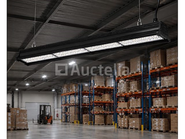 6 x led industriële hanglamp 200w – 6400k koud wit - zwart – ip20 – pyramid-200 - afbeelding 3 van  5
