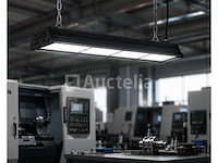 6 x led industriële hanglamp 200w – 6400k koud wit - zwart – ip20 – pyramid-200 - afbeelding 5 van  5