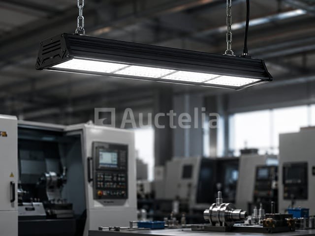 6 x led industriële hanglamp 200w – 6400k koud wit - zwart – ip20 – pyramid-200 - afbeelding 2 van  5