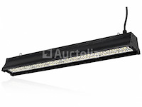 6 x led industriële hanglamp 200w – 6400k koud wit - zwart – ip20 – pyramid-200 - afbeelding 3 van  5