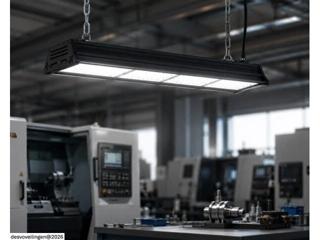 6 x led industriële hanglamp 200w – 6400k koud wit - zwart – ip20 – pyramid-200 - afbeelding 2 van  6