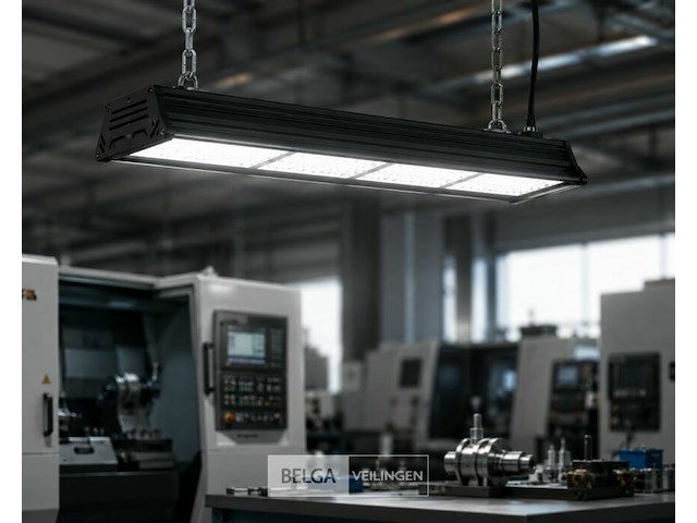 6 x led industriële hanglamp 200w – 6400k koud wit - zwart – ip20 – pyramid-200 - afbeelding 2 van  6