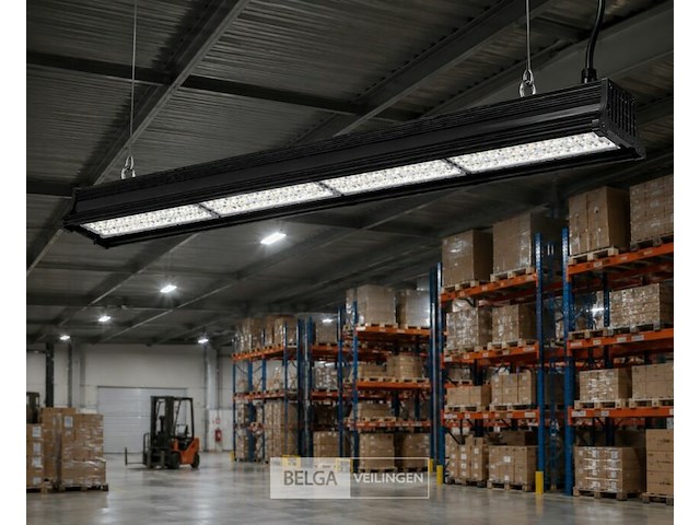 6 x led industriële hanglamp 200w – 6400k koud wit - zwart – ip20 – pyramid-200 - afbeelding 4 van  6