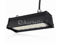 6 x led industriële hanglamp 50w – 6400k koud wit - zwart – ip20 – pyramid-50 - afbeelding 1 van  5