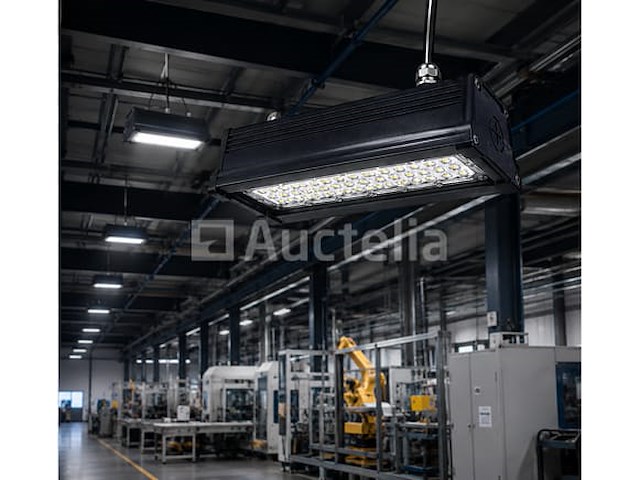6 x led industriële hanglamp 50w – 6400k koud wit - zwart – ip20 – pyramid-50 - afbeelding 3 van  5