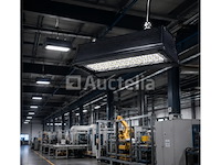 6 x led industriële hanglamp 50w – 6400k koud wit - zwart – ip20 – pyramid-50 - afbeelding 3 van  5