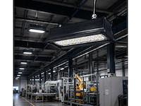 6 x led industriële hanglamp 50w – 6400k koud wit - zwart – ip20 – pyramid-50 - afbeelding 3 van  5