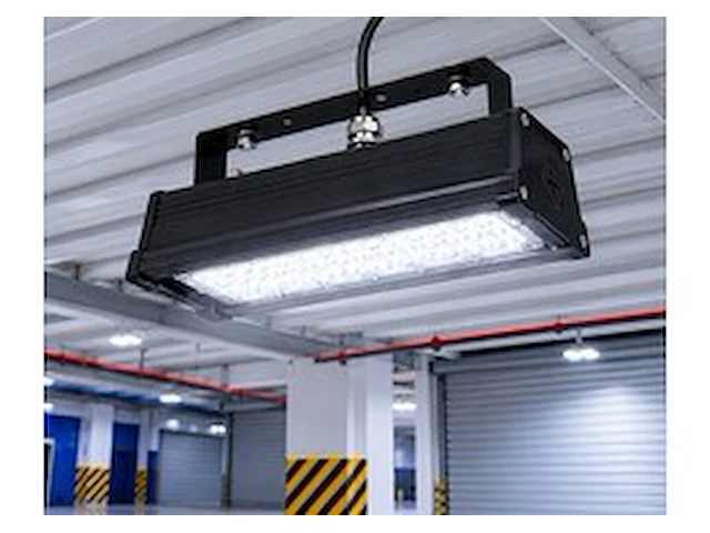 6 x led industriële hanglamp 50w – 6400k koud wit - zwart – ip20 – pyramid-50 - afbeelding 1 van  6