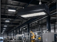 6 x led industriële hanglamp 50w – 6400k koud wit - zwart – ip20 – pyramid-50 - afbeelding 4 van  6