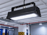 6 x led industriële hanglamp 50w – 6400k koud wit - zwart – ip20 – pyramid-50 - afbeelding 1 van  5