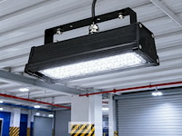 6 x led industriële hanglamp 50w – 6400k koud wit - zwart – ip20 – pyramid-50 - afbeelding 1 van  6
