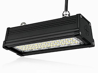 6 x led industriële hanglamp 50w – 6400k koud wit - zwart – ip20 – pyramid-50 - afbeelding 3 van  6