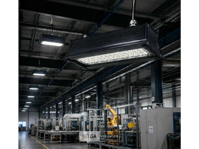 6 x led industriële hanglamp 50w – 6400k koud wit - zwart – ip20 – pyramid-50 - afbeelding 4 van  6