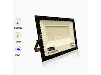 6 x led schijnwerper 100w mini – 6500k koud wit – ip65 waterdicht - afbeelding 5 van  5