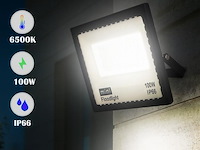 6 x led schijnwerper 100w mini – 6500k koud wit – ip65 waterdicht - afbeelding 1 van  5
