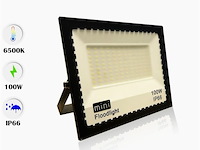 6 x led schijnwerper 100w mini – 6500k koud wit – ip65 waterdicht - afbeelding 3 van  5