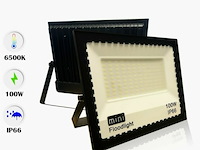 6 x led schijnwerper 100w mini – 6500k koud wit – ip65 waterdicht - afbeelding 5 van  6