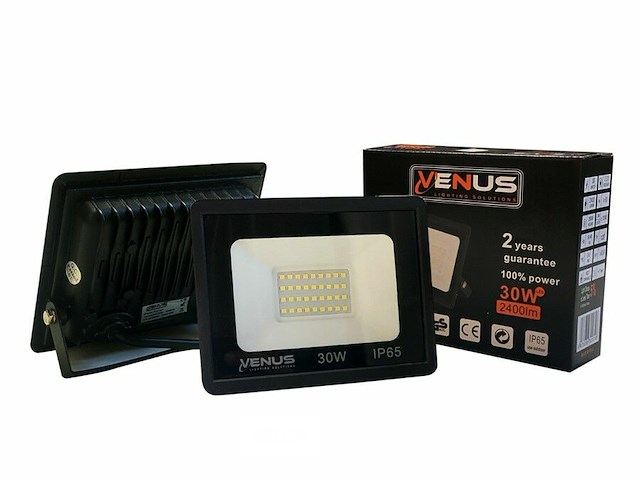 6 x led schijnwerper 30w – 6500k koud wit – ip65 waterdicht - afbeelding 3 van  5