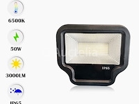6 x led schijnwerper 50w – 6500k koud wit – ip65 – ward-50 - afbeelding 1 van  4