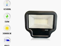 6 x led schijnwerper 50w – 6500k koud wit – ip65 – ward-50 - afbeelding 1 van  5
