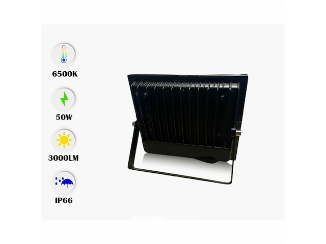 6 x led schijnwerper 50w mini – 6500k koud wit – ip65 waterdicht - afbeelding 3 van  6