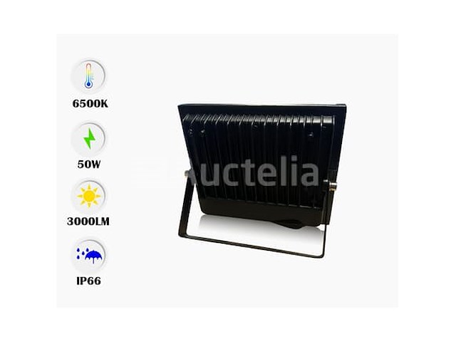 6 x led schijnwerper mini 50w – 6500k koud wit – ip65 – minions-50 - afbeelding 1 van  5